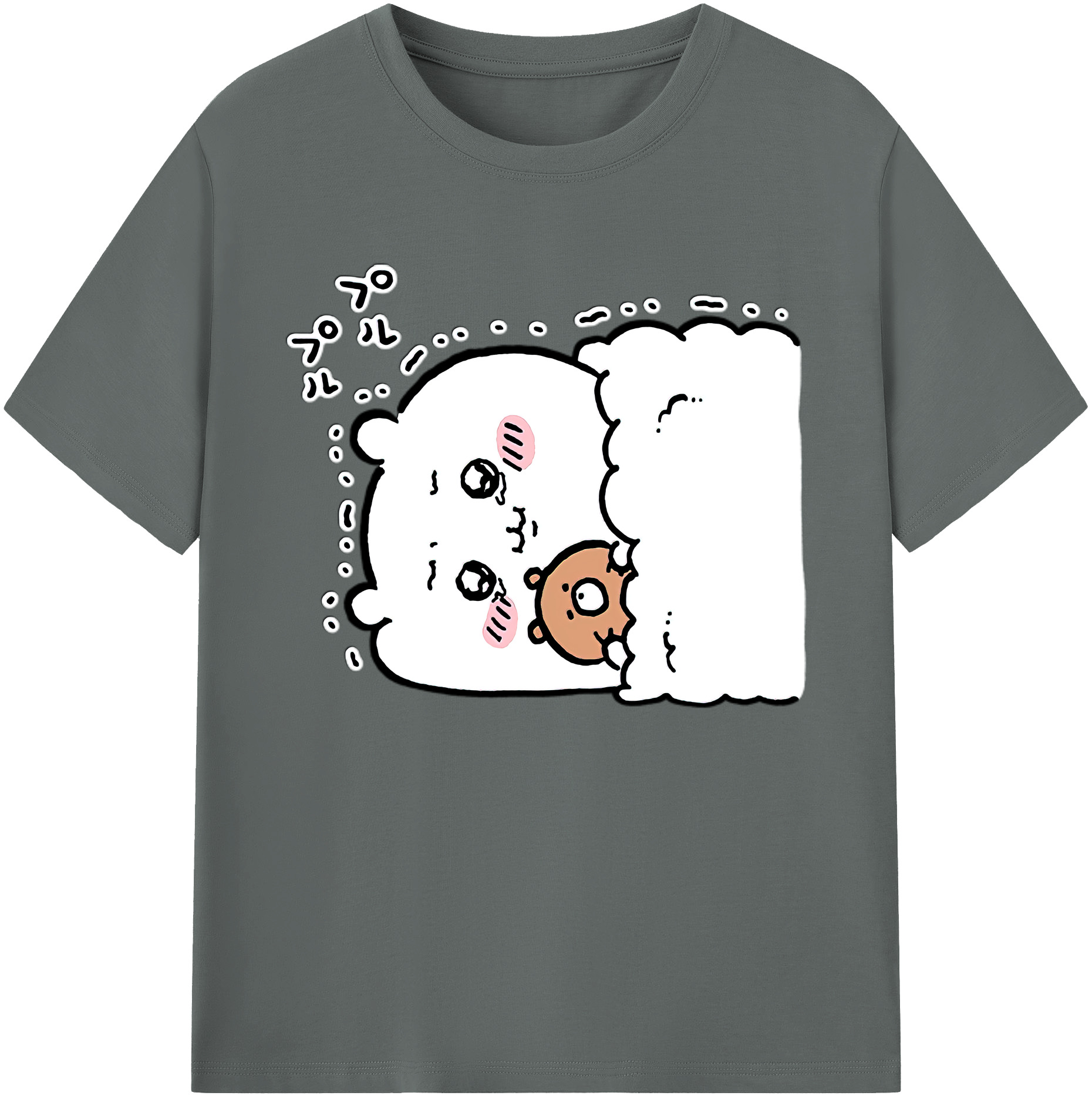 （画像用） ちいかわ ちいかわ Chii-kawa chiikawa 綿100％ メンズ半袖Tシャツ｜肌触りやわらか＆通気性